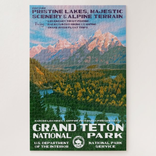 Puzzle Le Parc national de Grand Teton (Vertical)