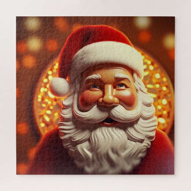Puzzle le Père Noël mignon pour le Nouvel An et Noël (Horizontal)