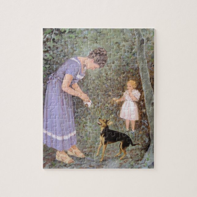 Puzzle Le petit chien gourmand par Guido Marzulli, réalis (Vertical)