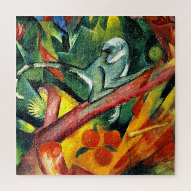 Puzzle Le petit singe par Franz Marc (Vertical)