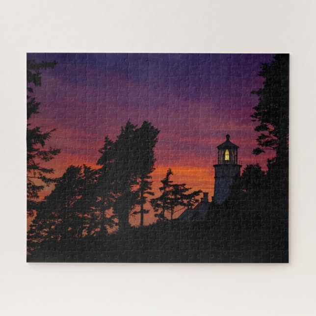 Puzzle Le phare de Heceta Head sur la côte de l'Oregon (Horizontal)