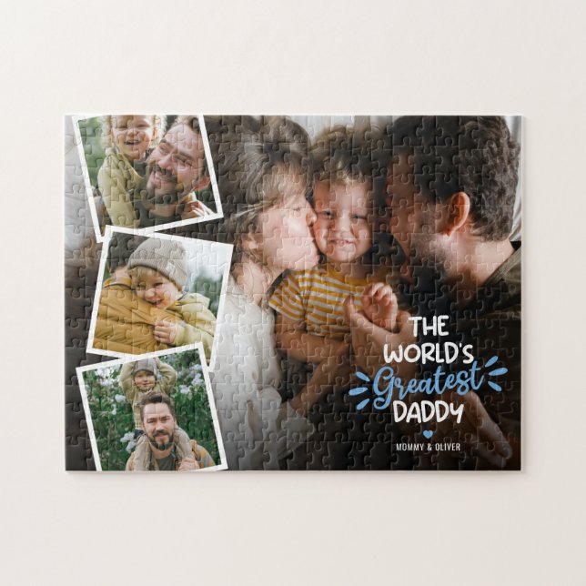 Puzzle Le plus grand papa du monde 4 Photo (Horizontal)