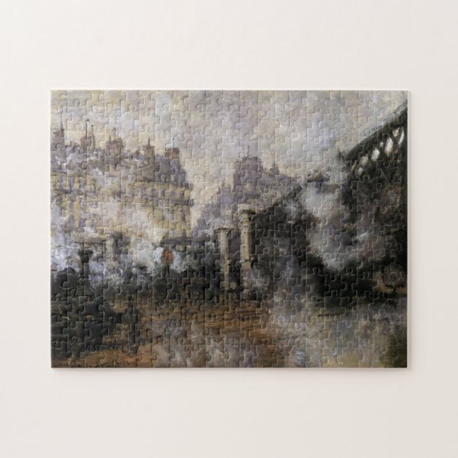 Puzzle Le Pont de l'Europe, Gare Saint-Lazare Monet Fine (Horizontal)