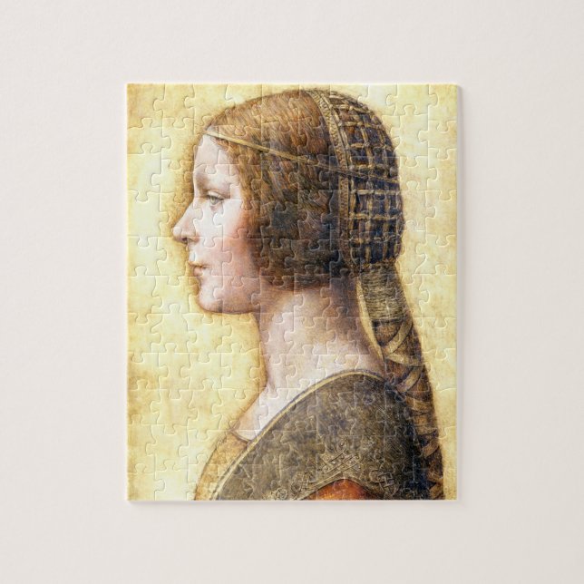 Puzzle Le portrait d'une jeune fiancée de Léonard de Vinc (Vertical)