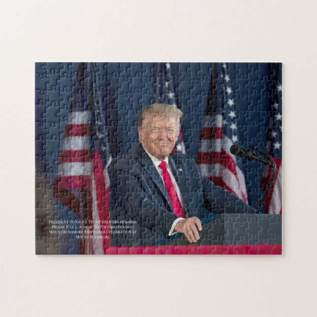 Puzzle Le président Donald J. Discours Trump Mt Rushmore (Horizontal)