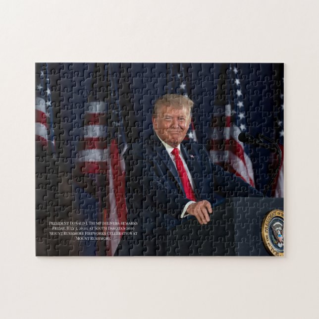 Puzzle Le Président Donald J. Trump Mt Rushmore Discours  (Horizontal)
