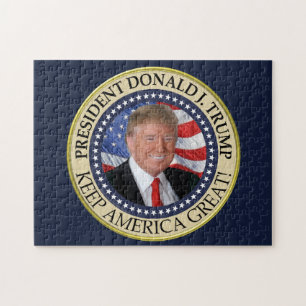 Puzzle Le président Donald Trump 2020 garde l'Amérique gr