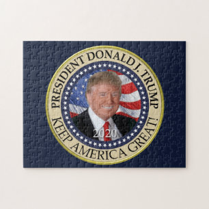 Puzzle Le président Donald Trump 2020 garde l'Amérique gr