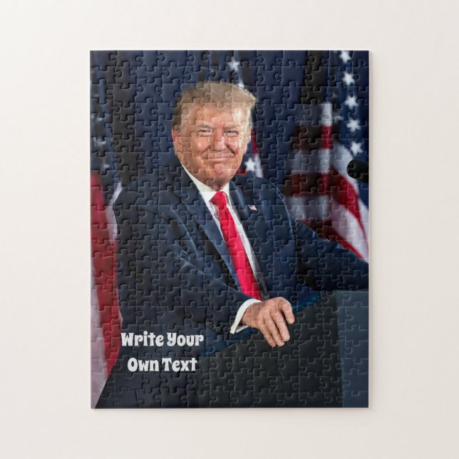 Puzzle Le Président Donald Trump - Écrivez votre propre   (Vertical)