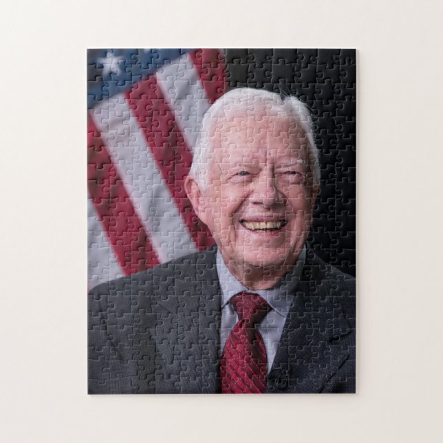 Puzzle Le président Jimmy Carter souriant (Vertical)