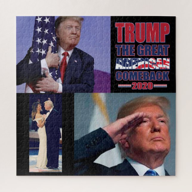 Puzzle Le président Trump et le grand retour américain (Vertical)