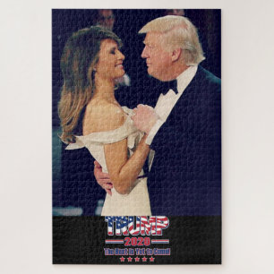 Puzzle Le président Trump et Melanai dansent