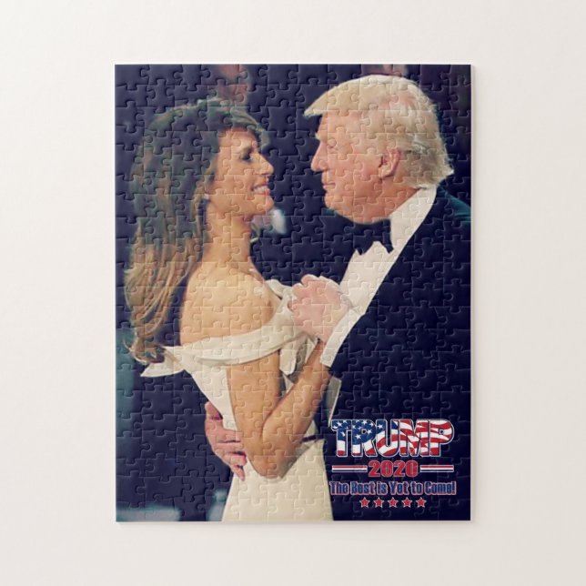 Puzzle Le président Trump et Melania Dancing (Vertical)