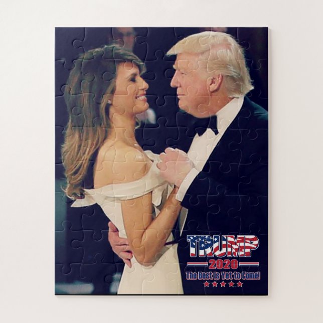 Puzzle Le président Trump et Melania Dancing (Vertical)