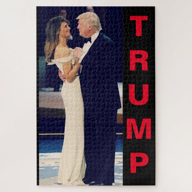 Puzzle Le président Trump et Melania Dancing (Vertical)