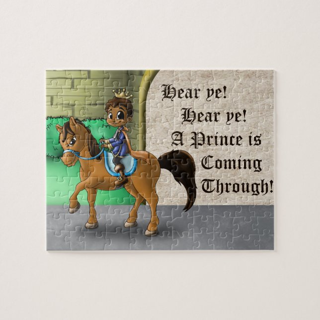 Puzzle Le prince et le cheval afro-américain (Horizontal)
