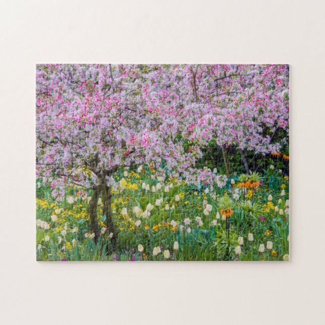Puzzle Le printemps dans le jardin de Claude Monet (Horizontal)