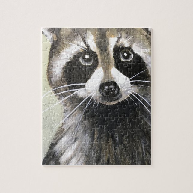 Puzzle Le raton laveur amical (Vertical)
