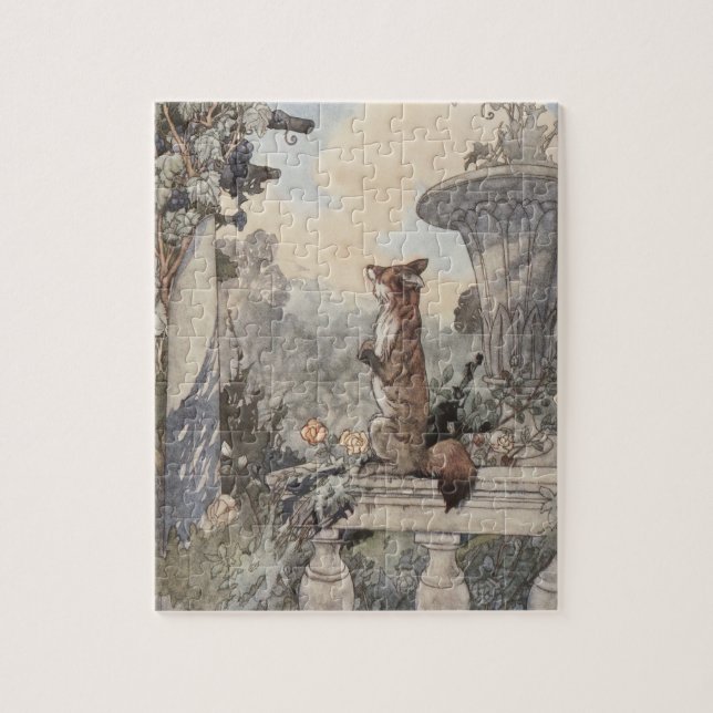 Puzzle Le renard et l'esplanade des raisins (Vertical)