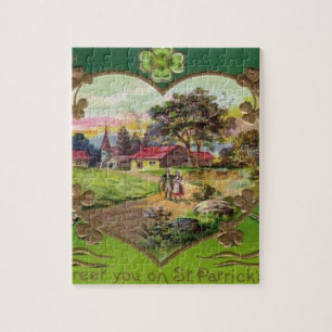 Puzzle Le rétro jour vintage victorien de St Patrick