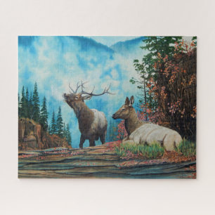 Puzzle Le Rocky Mountain Elk, le flambeau des taureaux