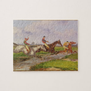 Puzzle Le saut d'eau : la course d'obstacles d'automne