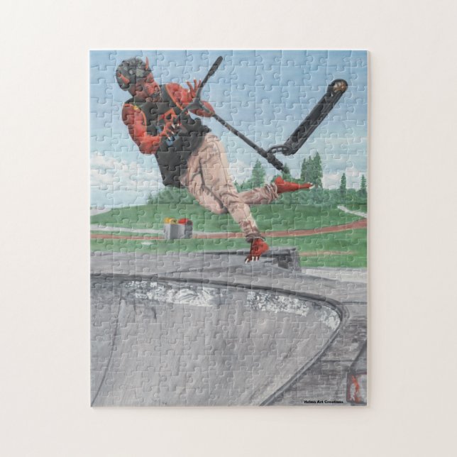 Puzzle Le scooter de Kobold dupe la casse-tête de milieu (Vertical)