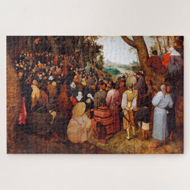 Puzzle Le Sermon de Saint Jean le Baptiste, Pieter Bruege (Horizontal)