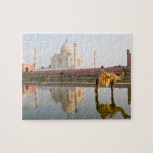 Puzzle Le site funéraire du temple Taj Mahal, célèbre 