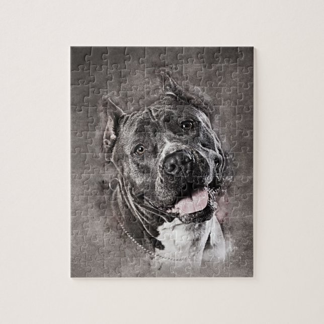 Puzzle Le Staffordshire Terrier américain - Amstaff (Vertical)