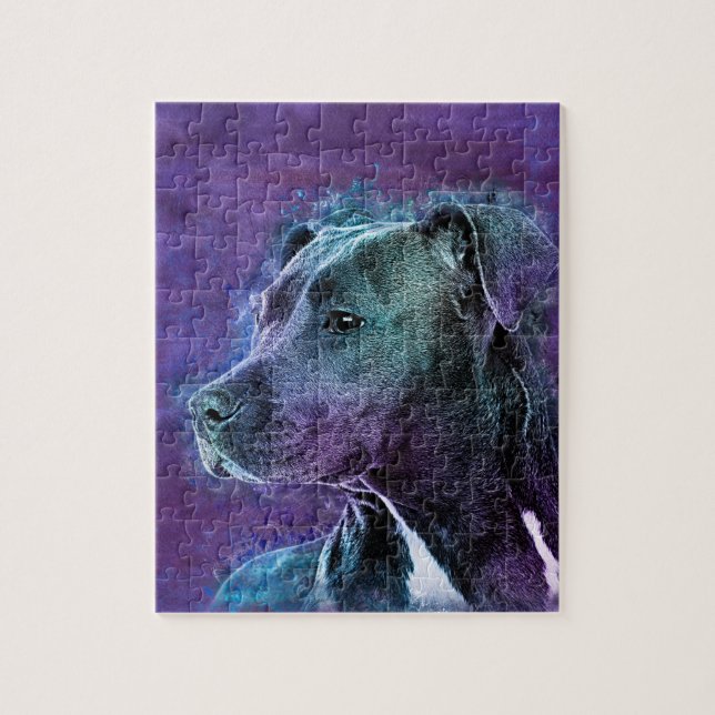 Puzzle Le Staffordshire Terrier américain - Amstaff (Vertical)