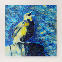 Le style VanGogh aux oiseaux solitaires