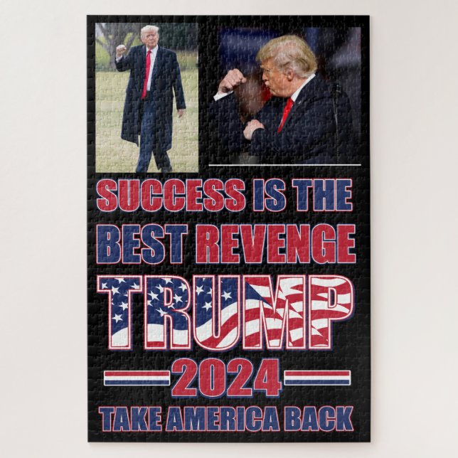 Puzzle Le succès est la meilleure revanche Trump 2024 (Vertical)