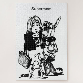 Puzzle Le Supermom fait tout pour la grande fête des mère