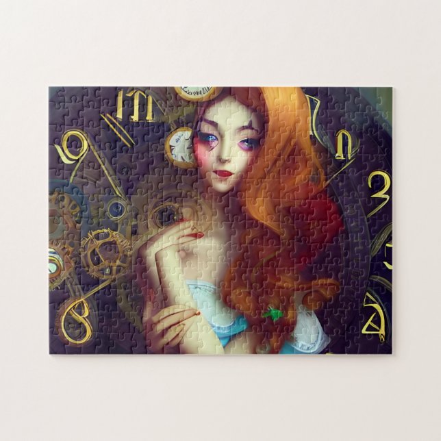 Puzzle Le temps permet de déplacer l'art généré par l'IA (Horizontal)