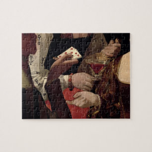Puzzle Le tricheur avec l'as des diamants, détail de