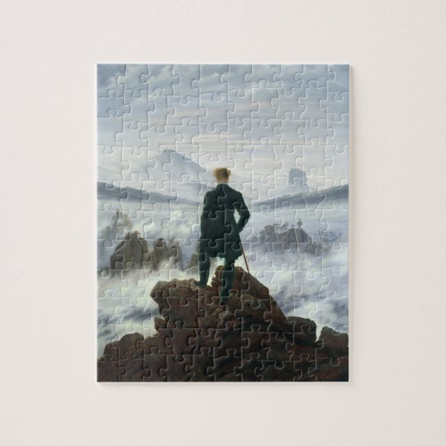 Puzzle Le vagabond au-dessus de la mer du brouillard, (Vertical)