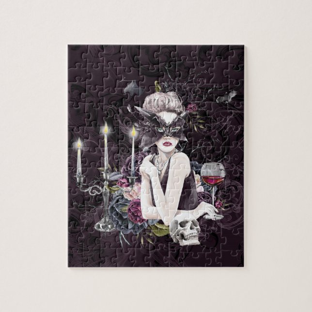 Puzzle Le Vampiress | Moody Gothic Vampy Glam Pale Peau (Vertical)