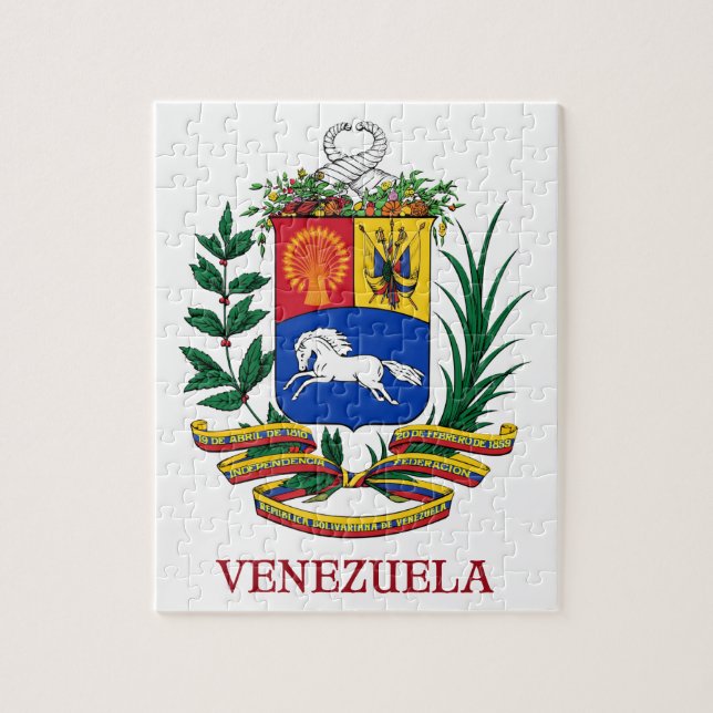 Puzzle Le VENEZUELA - emblème/manteau des (Vertical)