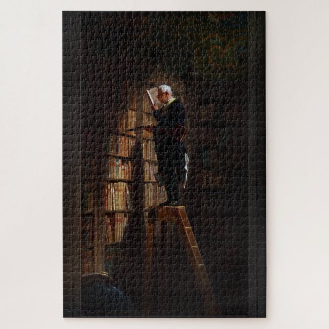 Puzzle Le ver de livre de Carl Spitzweg Old Masters Fine  (Vertical)