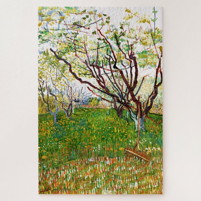 Puzzle Le verger à fleurs (1888) Vincent Van Gogh (Vertical)