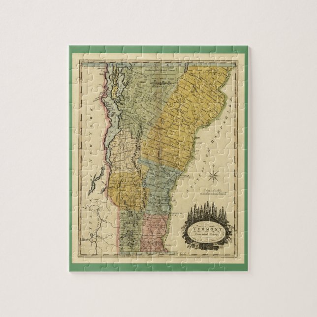 Puzzle Le Vermont, de l'enquête réelle - carte du cru (Vertical)