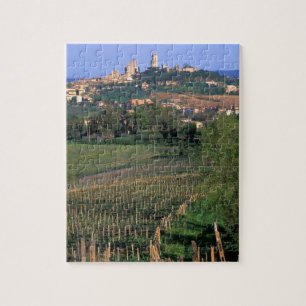 Puzzle Le village de San Gimignano est situé dans les col