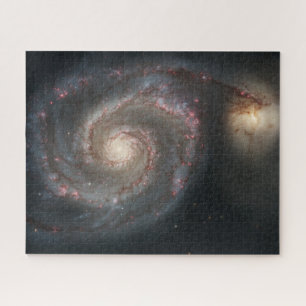 Puzzle Le Whirlpool Galaxy M51 & Companion dans l'espace