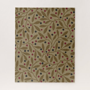 Puzzle Leaf Berry Classique Colorful Art Motif