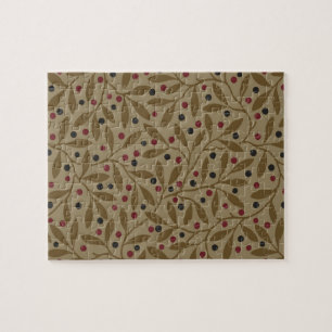 Puzzle Leaf Berry Classique Colorful Art Motif