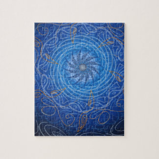 Puzzle L'eau personnalisable (spirograph psychédélique)