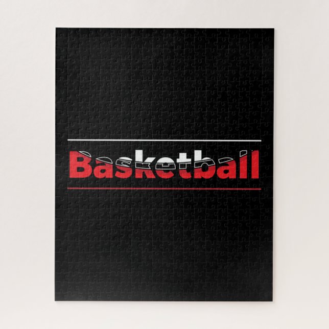 Puzzle Lecteur de basket-ball - Arche géométrique minimal (Vertical)