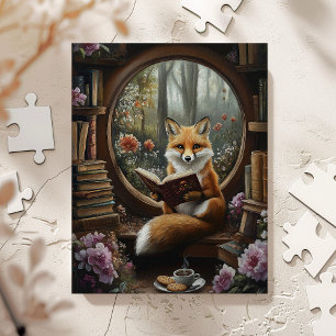 Puzzle Lecteur de livre Whimsical Lover Lecture Fox