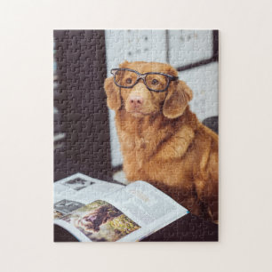 Puzzle Lecture drôle de chien